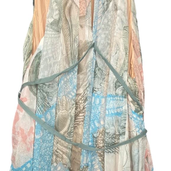 Anthropologie Moulinette Soeurs Sea Star Starfish Maxi Dress Sheer XS - Picture 12 of 14